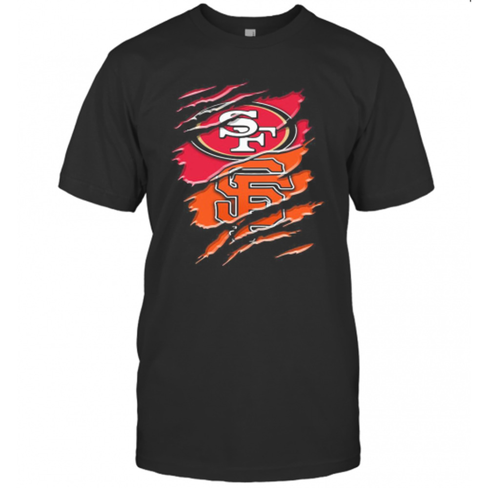San Francisco 49Ers And San Francisco Giants Logo T-Shirt